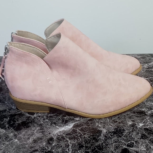 Shoes - Women's Casual Pink Ankle Boots Size 43